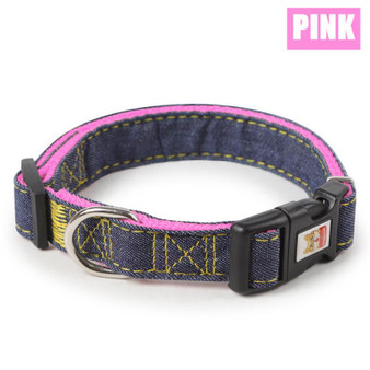 Denim Nylon Dog Pet Harness Collar