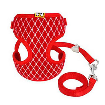 Adjustable Comfort Dog Collar With Running Traction Rope Dog Harness Vest