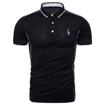 Top Quality  Cotton Polo Shirt For Men Turn Down Collar