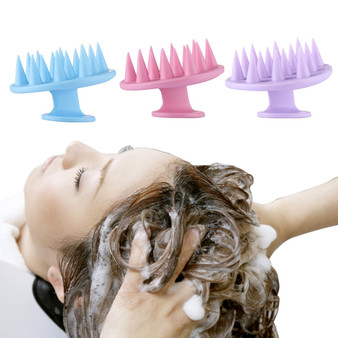 Silicone shampoo scalp hair massager
