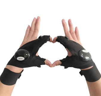 LED Fingerless Glove Flashlight