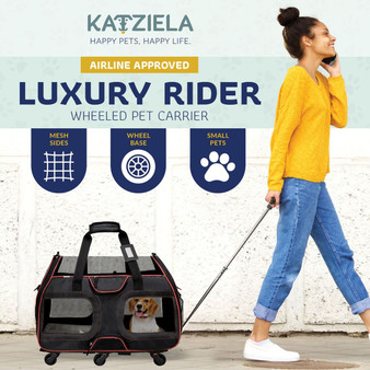 PawPals Luxury Wheeled Pet Carrier