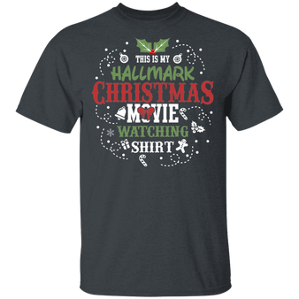 The Girl Loves Christmas Movies T Shirt