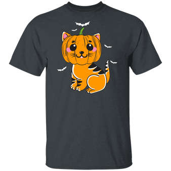 Pumpkin Cat T-shirts Funny Pumpkin Halloween Shirts