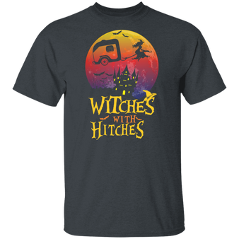 Witches With Hitches Funny Camping Halloween T-shirts