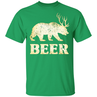 Vintage Bear Deer Beer T-shirt