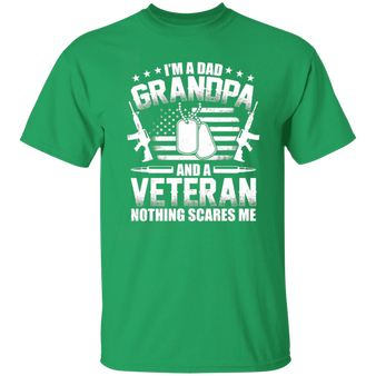 I'm A Dad Grandpa Shirt Veteran Father's Day