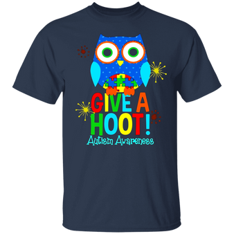 Autism Owl - Give A Hoot - Autism Awareness Shirt