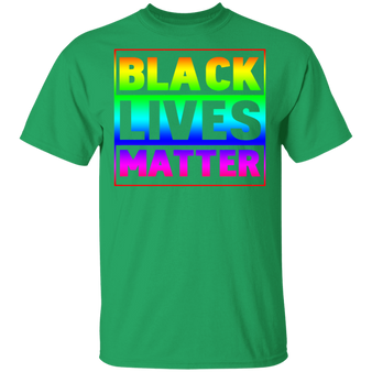 Black Lives Matter Rainbow Flag T-shirt LGBT Shirts