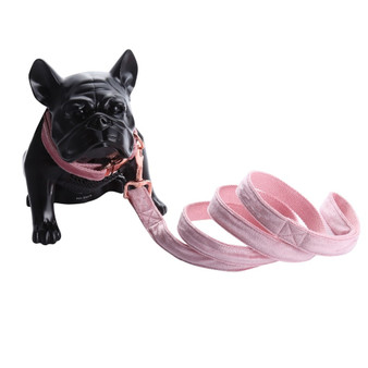 VELVET PINK | LEASH & COLLAR