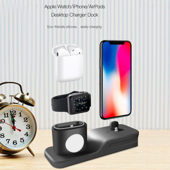 3 in 1 Charging Dock Station for iPhone, Apple Watch & Airpods