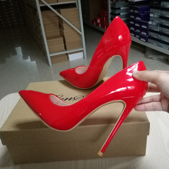 Throwback Red Pumps (2 Heel Sizes To Choose From)