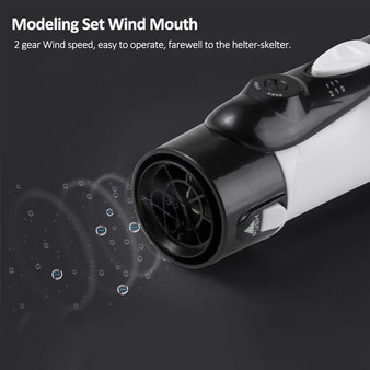 4 in1 Multifunctional Hair Dryer Brush Hair Straightener Curler Comb Electric Blow Dryer with 2 Comb Hair Brush Roll