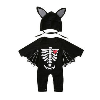 Autumn Newborn Halloween Costume For Baby Boys Girls Clothes Halloween Cosplay Costume Romper Jumpsuits+hat Halloween Outfits