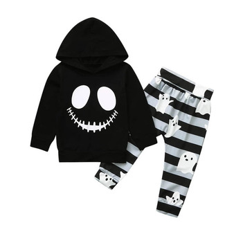 Newborn Baby Boy Clothes Set Nightmare Hoodie +Ghost Pants Halloween Outfits Infant Girls Tracksuit 2pcs Clothing For Babies