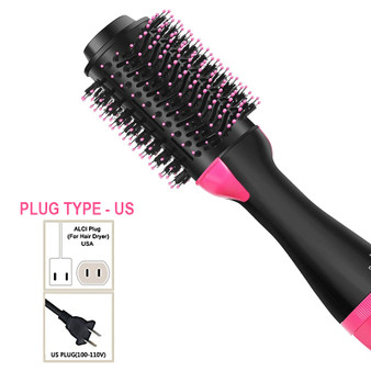 Hair Dryer Brush 2 In 1 Hair Straightener Curler Comb