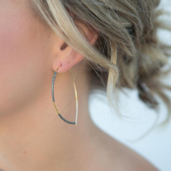 Norah Earrings, Matte Turquoise