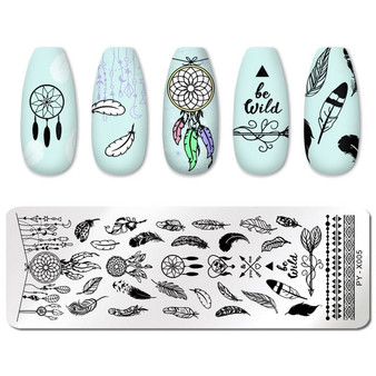 PICT YOU Nail Stamping Plates Line Pictures Nail Art Plate Stainless Steel Design Stamp Template for Printing Stencil Tools