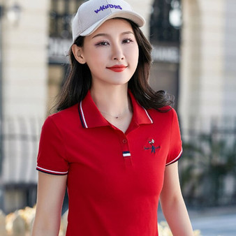 Summer Women Slim Golf Polo shirt