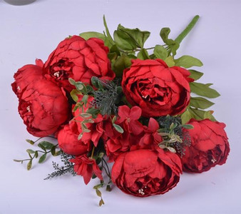 1Bunch European Artificial Peony Decorative Party Silk fake Flowers