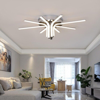 Chrome/Gold Plated led chandelier 90-260V  for living room bedroom study room