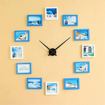 12 Photo Frames Nordic Style DIY Wall Clock