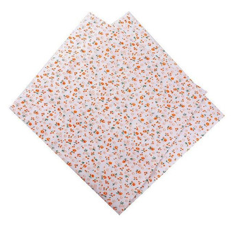 Flowers Dots Striped Fabric