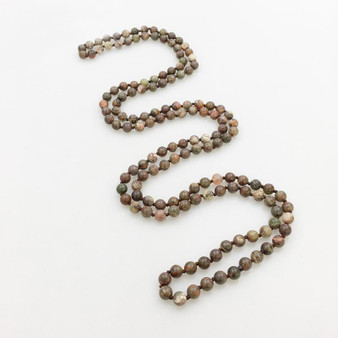 Jasper Mala Bead Necklace