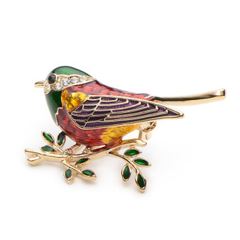 Oriole Bird Brooch