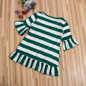 Christmas Kid Girl Striped Dress