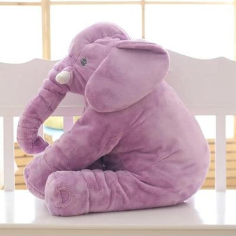 Soft Plush Stuffed Elephant Pillow for Kids