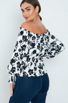 Off Shoulder Neckline Shirt