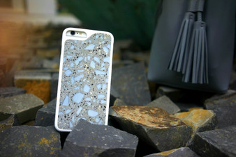 Terrazzo Misty Blue iPhone Case