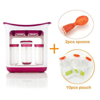 Homemade Baby Food Pouches Station