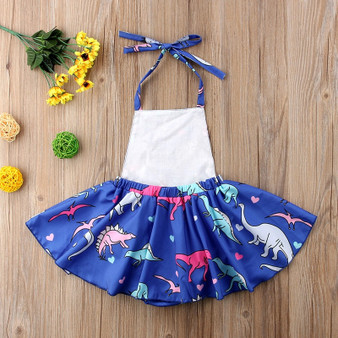 Simply Adorable Dinosaur Romper Sundress