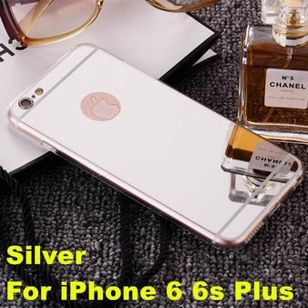 Phone cases Luxury plating mirror Soft TPU Case Cover For iPhone 5 5S 6 6s 6 plus cell phone case accessories