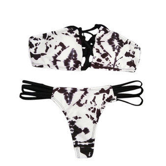Women Printing Bandage Bikini Set Brazilian Swimwear Beachwear Swimsuit