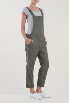 Level 99 Melanie Linen Overalls | Cedar