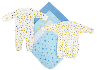 Bambini Newborn Boys 6 Piece Layette Set