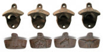 Western Cast Iron Rust Bottle Openers Set of 4