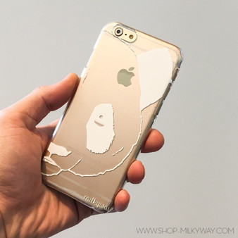 White Panda - Clear TPU Case Cover