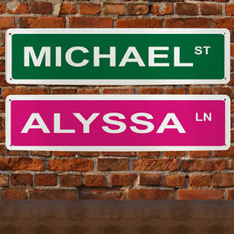 Personalized Street Sign Wall Sign