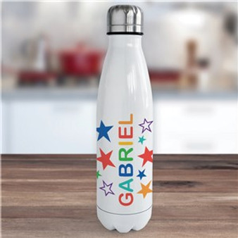 Personalized Name with Stars Water Bottle