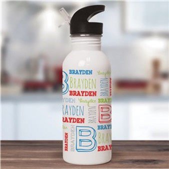 Personalized Kid's Name Water Bottle