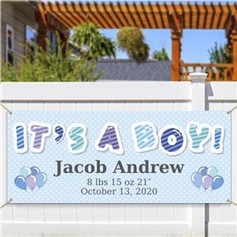 Personalized It's A Boy Banner