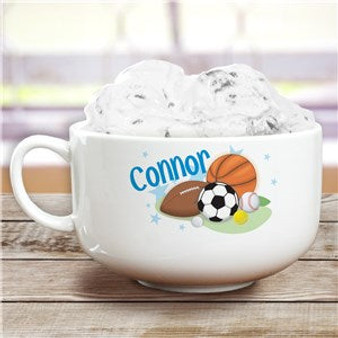 Personalized Ceramic Sports Ice Cream Bowl