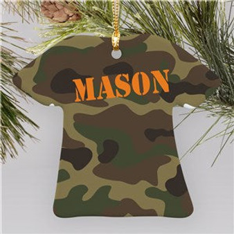 Army Camouflage T-shirt Ornament