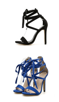 Sexy High Heel Sandals Ankle Strap Shoes Open Toe Gladiator