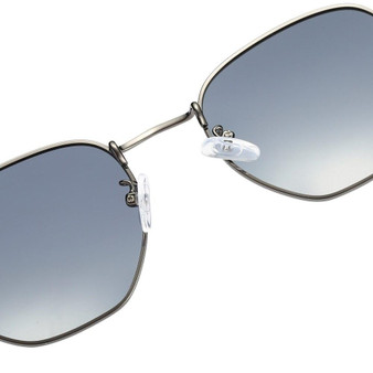 Classic Retro Reflective Hexagon Sunglasses
