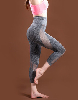 Mesh Legging Sport Capris Fitness Sportswear Yoga Pants